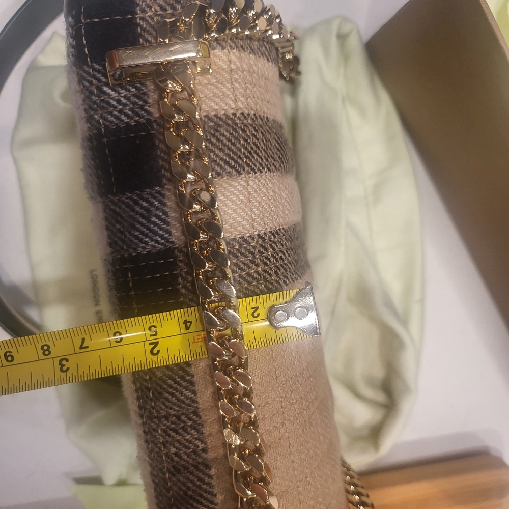 Burberry Check Cashmere Check Boucle Lola Bag & black leather - Picture 10 of 10